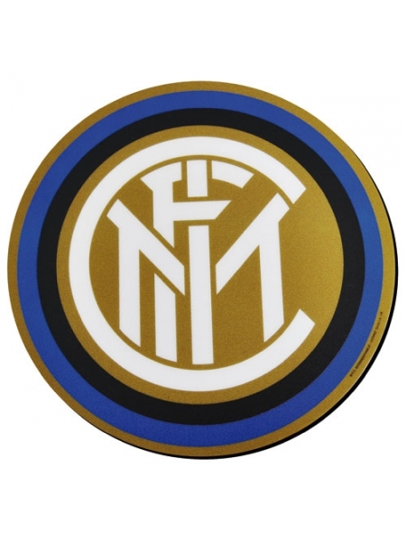 Tappetino mouse rotondo con logo ufficiale Inter